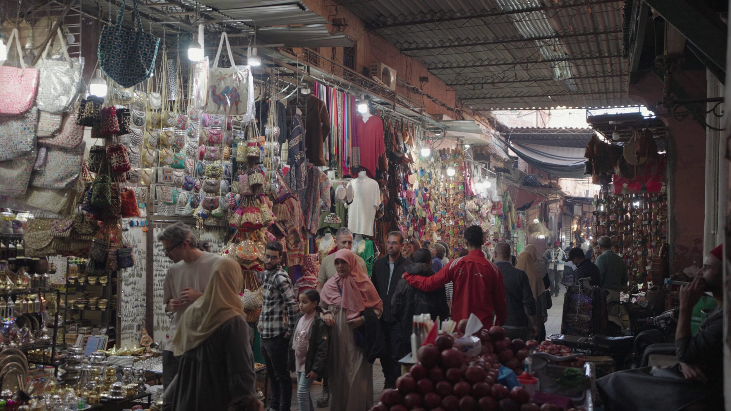 marrakesh morocco the vibrant souks market of medina old town in marrakesh SBI 349462619 scaled